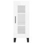 vidaXL Aparador alto madera contrachapada blanco brillo 34,5x34x180 cm vidaXL Aparador alto madera contrachapada blanco brillo 34,5x34x180 cm