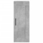 vidaXL Aparador de madera contrachapada gris hormigón 34,5x34x180 cm