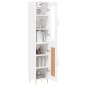 vidaXL Aparador alto madera contrachapada blanco 34,5x34x180 cm vidaXL Aparador alto madera contrachapada blanco 34,5x34x180 cm