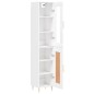 vidaXL Aparador alto madera contrachapada blanco 34,5x34x180 cm vidaXL Aparador alto madera contrachapada blanco 34,5x34x180 cm
