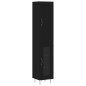 vidaXL Aparador de madera contrachapada negro 34,5x34x180 cm vidaXL Aparador de madera contrachapada negro 34,5x34x180 cm
