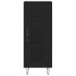 vidaXL Aparador de madera contrachapada negro 34,5x34x180 cm vidaXL Aparador de madera contrachapada negro 34,5x34x180 cm