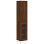 vidaXL Aparador alto madera contrachapada roble marrón 34,5x34x180 cm vidaXL Aparador alto madera contrachapada roble marrón 34,5x34x180 cm