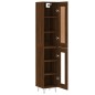 vidaXL Aparador alto madera contrachapada roble marrón 34,5x34x180 cm vidaXL Aparador alto madera contrachapada roble marrón 34,5x34x180 cm