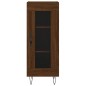 vidaXL Aparador alto madera contrachapada roble marrón 34,5x34x180 cm vidaXL Aparador alto madera contrachapada roble marrón 34,5x34x180 cm