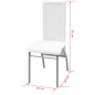 vidaXL Conjunto de comedor de siete piezas blanco vidaXL Conjunto de comedor de siete piezas blanco