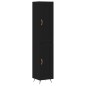 vidaXL Aparador de madera contrachapada negro 34,5x34x180 cm vidaXL Aparador de madera contrachapada negro 34,5x34x180 cm