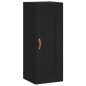 vidaXL Aparador de madera contrachapada negro 34,5x34x180 cm vidaXL Aparador de madera contrachapada negro 34,5x34x180 cm