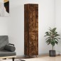 vidaXL Aparador de madera contrachapada roble ahumado 34,5x34x180 cm vidaXL Aparador de madera contrachapada roble ahumado 34,5x34x180 cm