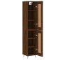 vidaXL Aparador alto madera contrachapada roble marrón 34,5x34x180 cm vidaXL Aparador alto madera contrachapada roble marrón 34,5x34x180 cm
