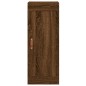 vidaXL Aparador alto madera contrachapada roble marrón 34,5x34x180 cm vidaXL Aparador alto madera contrachapada roble marrón 34,5x34x180 cm