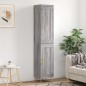 vidaXL Aparador alto madera contrachapada gris Sonoma 34,5x34x180 cm