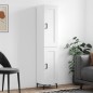 vidaXL Aparador alto madera contrachapada blanco brillo 34,5x34x180 cm vidaXL Aparador alto madera contrachapada blanco brillo 34,5x34x180 cm