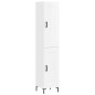 vidaXL Aparador alto madera contrachapada blanco brillo 34,5x34x180 cm vidaXL Aparador alto madera contrachapada blanco brillo 34,5x34x180 cm