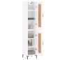 vidaXL Aparador alto madera contrachapada blanco brillo 34,5x34x180 cm vidaXL Aparador alto madera contrachapada blanco brillo 34,5x34x180 cm