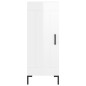vidaXL Aparador alto madera contrachapada blanco brillo 34,5x34x180 cm vidaXL Aparador alto madera contrachapada blanco brillo 34,5x34x180 cm