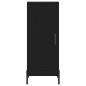 vidaXL Aparador de madera contrachapada negro 34,5x34x180 cm vidaXL Aparador de madera contrachapada negro 34,5x34x180 cm