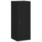 vidaXL Aparador de madera contrachapada negro 34,5x34x180 cm vidaXL Aparador de madera contrachapada negro 34,5x34x180 cm