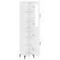 vidaXL Aparador alto madera contrachapada blanco brillo 34,5x34x180 cm vidaXL Aparador alto madera contrachapada blanco brillo 34,5x34x180 cm