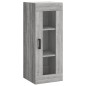 vidaXL Aparador alto madera contrachapada gris Sonoma 34,5x34x180 cm vidaXL Aparador alto madera contrachapada gris Sonoma 34,5x34x180 cm