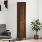 vidaXL Aparador alto madera contrachapada roble marrón 34,5x34x180 cm vidaXL Aparador alto madera contrachapada roble marrón 34,5x34x180 cm