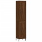 vidaXL Aparador alto madera contrachapada roble marrón 34,5x34x180 cm vidaXL Aparador alto madera contrachapada roble marrón 34,5x34x180 cm