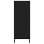 vidaXL Aparador de madera contrachapada negro 34,5x34x180 cm vidaXL Aparador de madera contrachapada negro 34,5x34x180 cm
