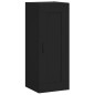 vidaXL Aparador de madera contrachapada negro 34,5x34x180 cm vidaXL Aparador de madera contrachapada negro 34,5x34x180 cm