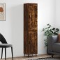 vidaXL Aparador de madera contrachapada roble ahumado 34,5x34x180 cm vidaXL Aparador de madera contrachapada roble ahumado 34,5x34x180 cm
