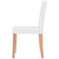 vidaXL Juego de comedor de roble+cuero artificial 7 piezas color crema vidaXL Juego de comedor de roble+cuero artificial 7 piezas color crema