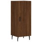 vidaXL Aparador alto madera contrachapada roble marrón 34,5x34x180 cm vidaXL Aparador alto madera contrachapada roble marrón 34,5x34x180 cm