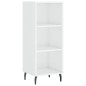 vidaXL Aparador alto madera contrachapada blanco brillo 34,5x34x180 cm vidaXL Aparador alto madera contrachapada blanco brillo 34,5x34x180 cm