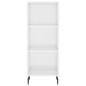 vidaXL Aparador alto madera contrachapada blanco brillo 34,5x34x180 cm vidaXL Aparador alto madera contrachapada blanco brillo 34,5x34x180 cm