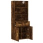 vidaXL Aparador alto madera contrachapada roble ahumado 69,5x34x180 cm vidaXL Aparador alto madera contrachapada roble ahumado 69,5x34x180 cm
