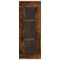 vidaXL Aparador de madera contrachapada roble ahumado 34,5x34x180 cm vidaXL Aparador de madera contrachapada roble ahumado 34,5x34x180 cm