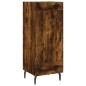 vidaXL Aparador de madera contrachapada roble ahumado 34,5x34x180 cm vidaXL Aparador de madera contrachapada roble ahumado 34,5x34x180 cm