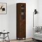 vidaXL Aparador alto madera contrachapada roble marrón 34,5x34x180 cm vidaXL Aparador alto madera contrachapada roble marrón 34,5x34x180 cm