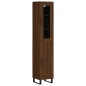 vidaXL Aparador alto madera contrachapada roble marrón 34,5x34x180 cm vidaXL Aparador alto madera contrachapada roble marrón 34,5x34x180 cm