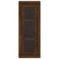 vidaXL Aparador alto madera contrachapada roble marrón 34,5x34x180 cm vidaXL Aparador alto madera contrachapada roble marrón 34,5x34x180 cm