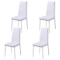 vidaXL Conjunto de mesa de comedor 5 piezas blanco y negro vidaXL Conjunto de mesa de comedor 5 piezas blanco y negro