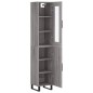 vidaXL Aparador alto madera contrachapada gris Sonoma 34,5x34x180 cm vidaXL Aparador alto madera contrachapada gris Sonoma 34,5x34x180 cm