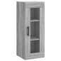 vidaXL Aparador alto madera contrachapada gris Sonoma 34,5x34x180 cm vidaXL Aparador alto madera contrachapada gris Sonoma 34,5x34x180 cm