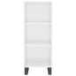 vidaXL Aparador alto madera contrachapada blanco brillo 34,5x34x180 cm vidaXL Aparador alto madera contrachapada blanco brillo 34,5x34x180 cm