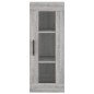 vidaXL Aparador alto madera contrachapada gris Sonoma 34,5x34x180 cm vidaXL Aparador alto madera contrachapada gris Sonoma 34,5x34x180 cm