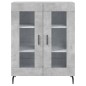 vidaXL Aparador alto madera contrachapada gris hormigón 69,5x34x180 cm vidaXL Aparador alto madera contrachapada gris hormigón 69,5x34x180 cm