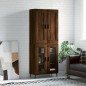 vidaXL Aparador alto madera contrachapada marrón roble 69,5x34x180 cm vidaXL Aparador alto madera contrachapada marrón roble 69,5x34x180 cm