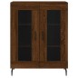 vidaXL Aparador alto madera contrachapada marrón roble 69,5x34x180 cm vidaXL Aparador alto madera contrachapada marrón roble 69,5x34x180 cm