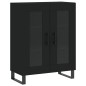 vidaXL Aparador alto madera contrachapada negro 69,5x34x180 cm vidaXL Aparador alto madera contrachapada negro 69,5x34x180 cm