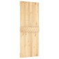 vidaXL Puerta corredera con herrajes madera maciza de pino 80x210 cm vidaXL Puerta corredera con herrajes madera maciza de pino 80x210 cm