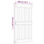 vidaXL Puerta corredera con herrajes madera maciza de pino 100x210 cm vidaXL Puerta corredera con herrajes madera maciza de pino 100x210 cm